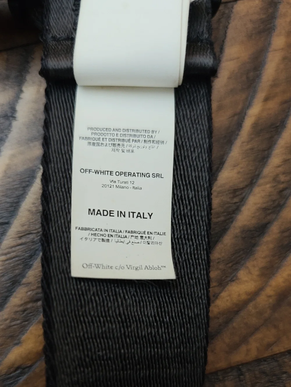 Off White Industrial Logo Belt